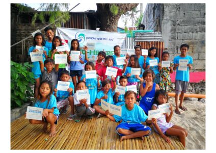 Children who participated in Environmental Courses hosted by People and the Sea.